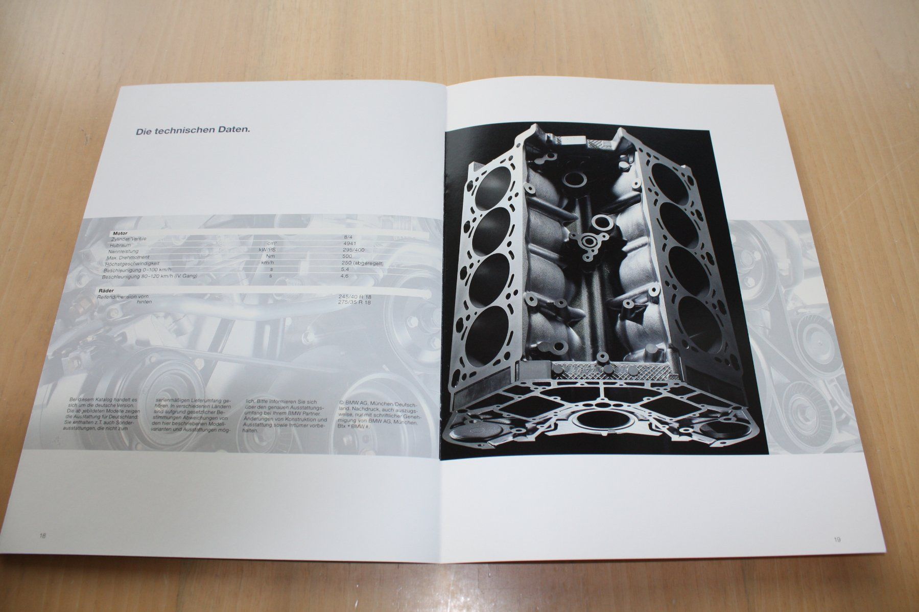 BMW Documents: BMW M5 Limousine E39 Prospekt   1998 – D'occasion à Wikon par erwin400 7