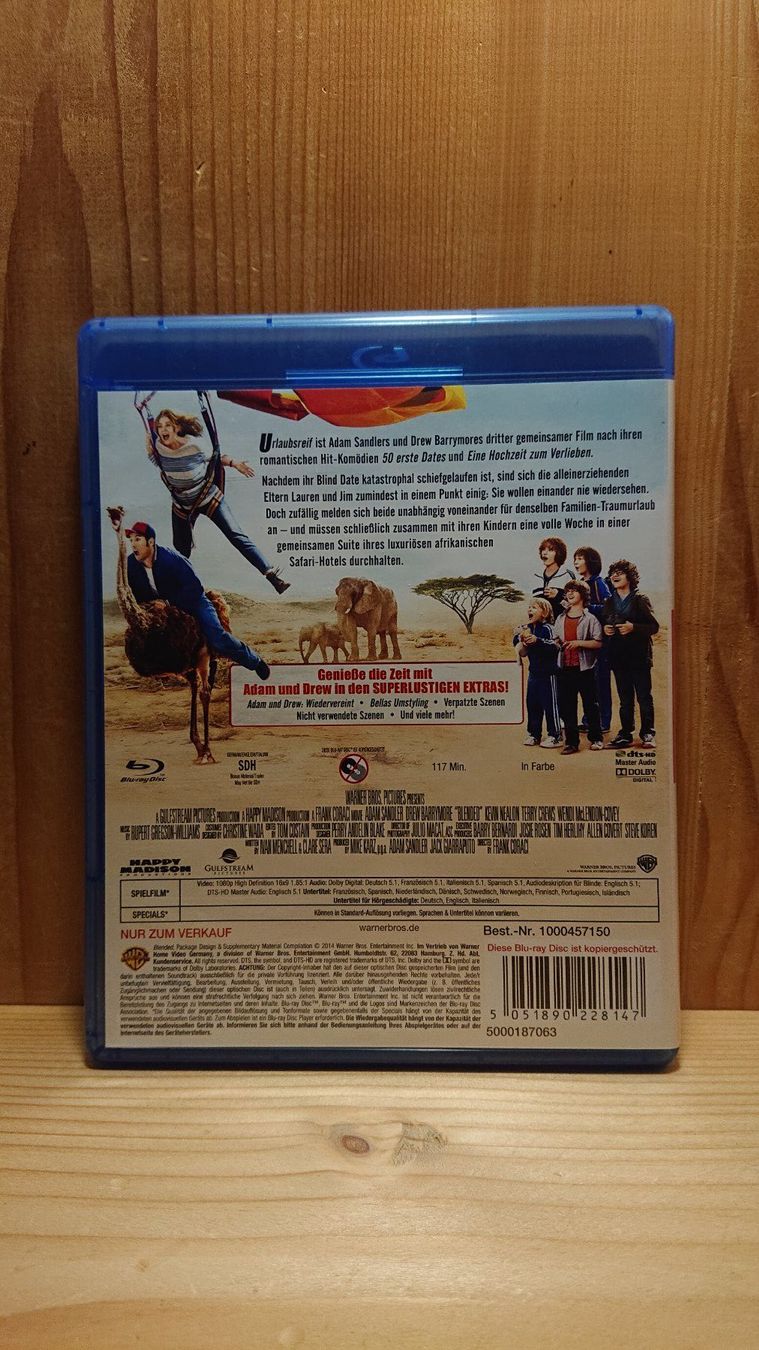 Tutti i DVDs: URLAUBSREIF Blu-Ray mit Adam Sandler – Usato da Wilderswil venduto da Exebub 1