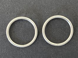 Ohrringe / Creolen (Silber 925 / 19 mm)