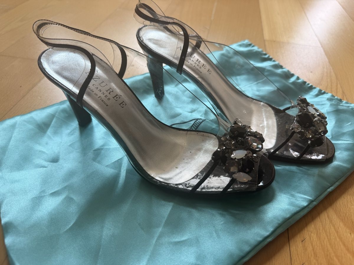 Scarpe da donna: AZURÉE Sandalen Transparent Grösse 5 mit Schmucksteinen – Usato da Kilchberg ZH venduto da ana_z2sb