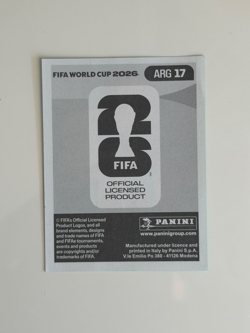 Panini Sammelbilder & Trading cards: Messi ARG 17 version Europe – Neu (gemäss Beschreibung) aus Bussigny von VanCL 1