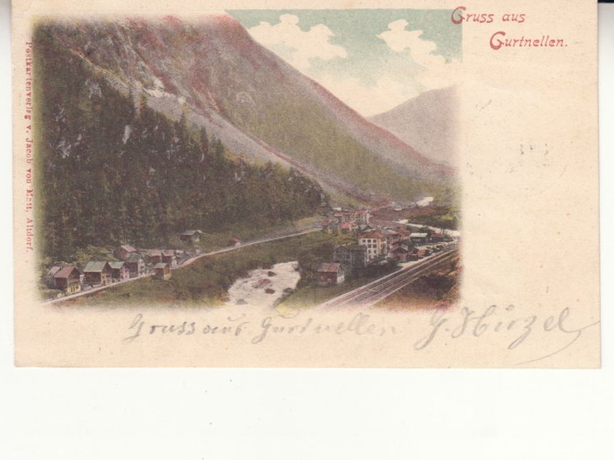 Cartoline postali: Gurtnellen 1900 – Usato da Bürglen TG venduto da StampGraf