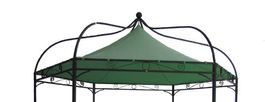 Ersatzdach Pavillon MODENA Polyester PVC-beschichtet grün