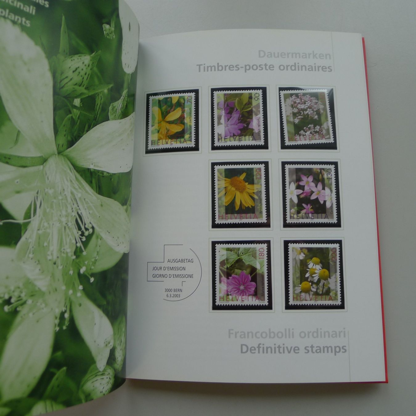 Alle Briefmarken: 2003: Jahresbuch postfrisch **, Frankaturware, CHF: 44.15 – Gebraucht aus Sursee von Luzernerraute 2