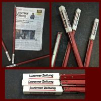 3x coole&origina-alte Luzerner Zeitung Zeitungshalter  rot