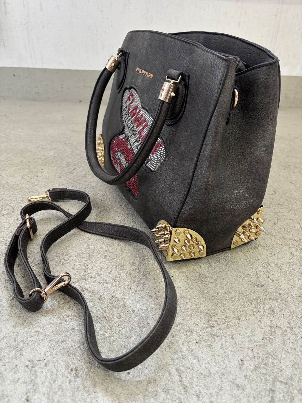 Philipp Plein Borse da donna: Philipp Plein Tasche schwarz mit Nieten – Usato da Sonterswil venduto da VD-Service 3