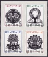 Satz SBK-Nr. 1250A-1253A (Scherenschnitte 2007) ET-Stempel
