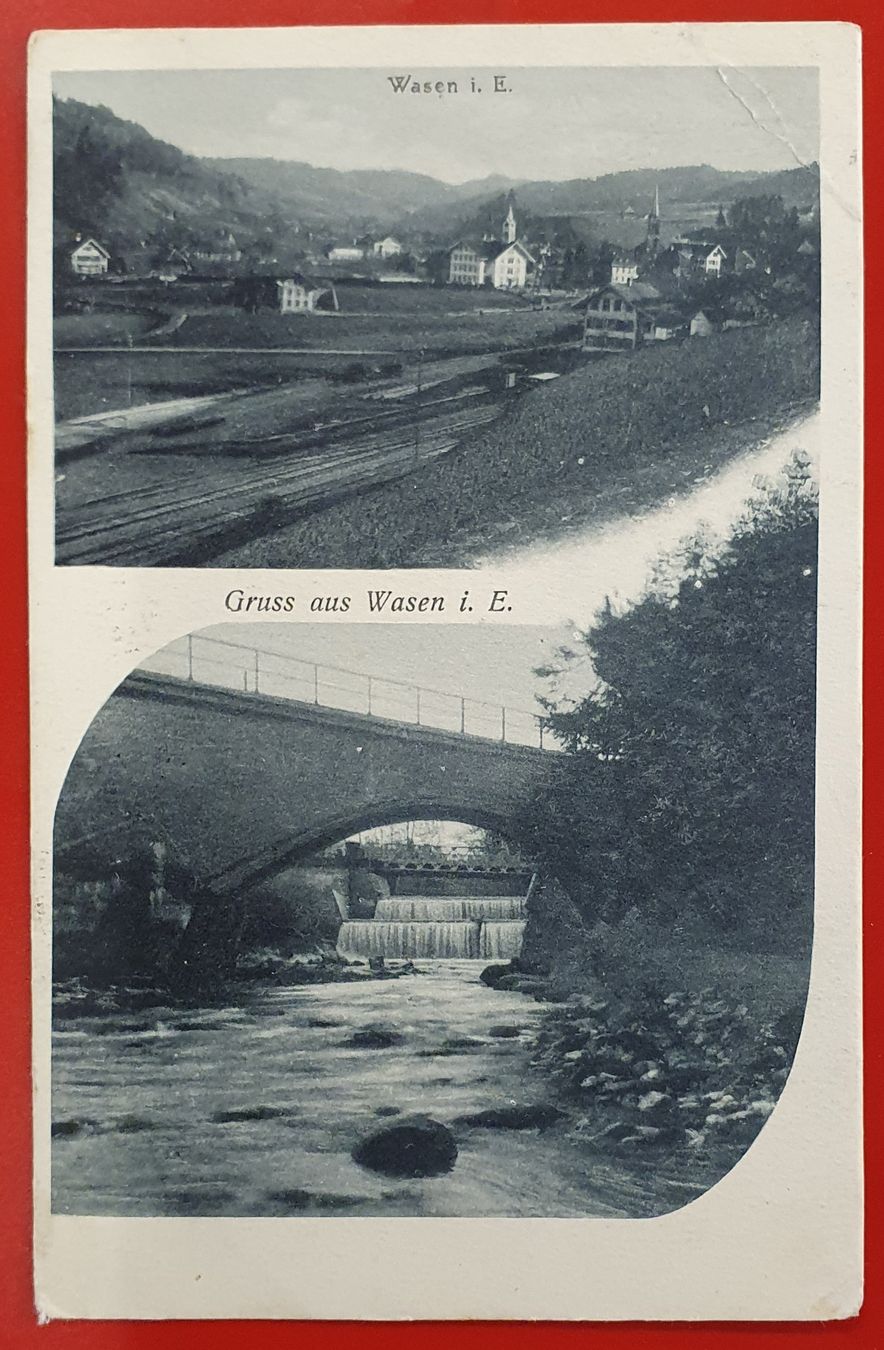 Ansichtskarten: Gruss aus Wasen 1912 – Gebraucht aus Kreuzlingen von Rschweiz1