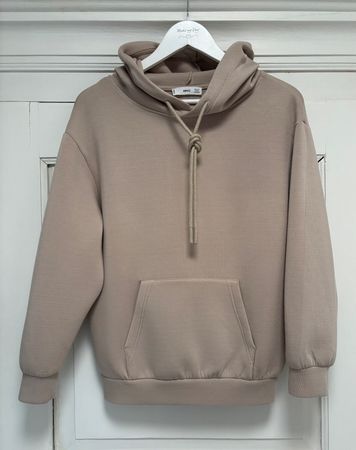 🤍 Hoodie / Kapuzenpullover von „MANGO“, taupe, Gr. S/36 🤍