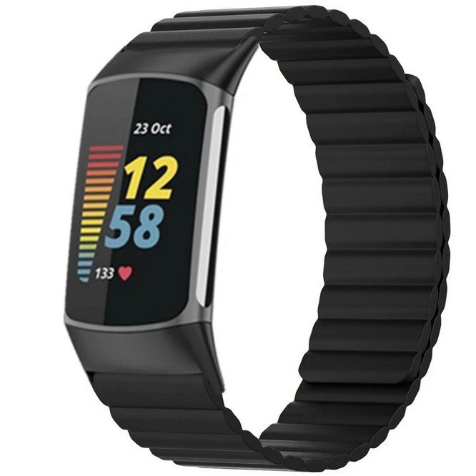 Bracelets: Armband Silikon Magnet für Fitbit Charge 5 / 6 – Neuf avec emballage d'origine à Lausanne par WATCH-WORLD 4