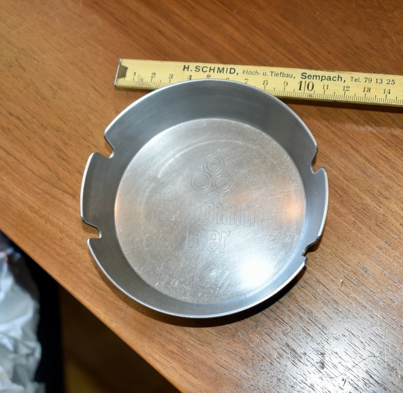 Hürlimann Portacenere: HÜRLIMANN Metall Aschenbecher – Usato da Pfaffhausen venduto da mono_rec 9