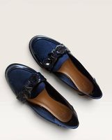 Mocassini Fratelli Rossetti blu con fiocco 