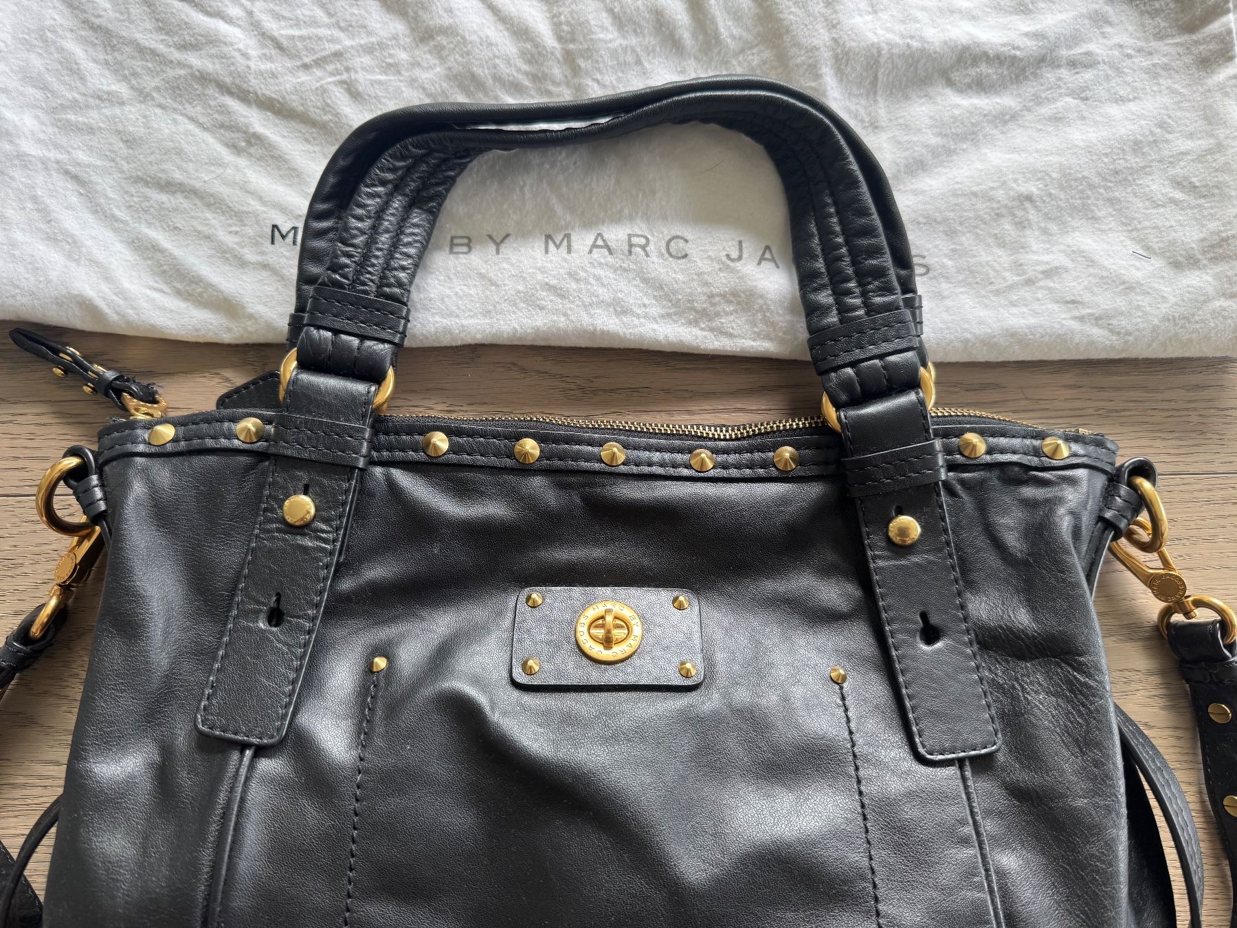 Marc Jacobs Borse da donna: Marc Jacobs Tasche mit Nieten Leder – Usato da Kriens venduto da saintstone 1