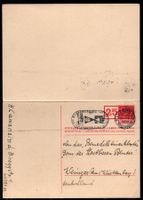 LUZERN 20.V.1952  Postkarte  Nr. 146  Doppelkarte