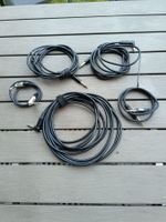 5 Instrumentenkabel  Set 4 diverse Längen gebraucht