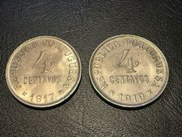 Portugal 4 Centavos 1917/1919 Soberbas