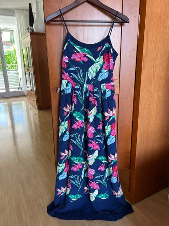 Dunkelblaues Tommy Hilfiger Sommerkleid mit Print Gr. 34-36