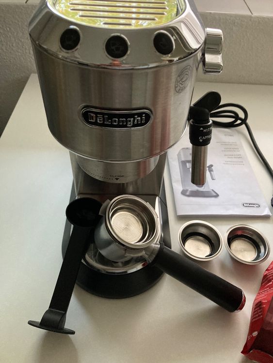 DE LONGHI Kolben Kaffeemaschine EC685 mit Milchschaumd se Kaufen