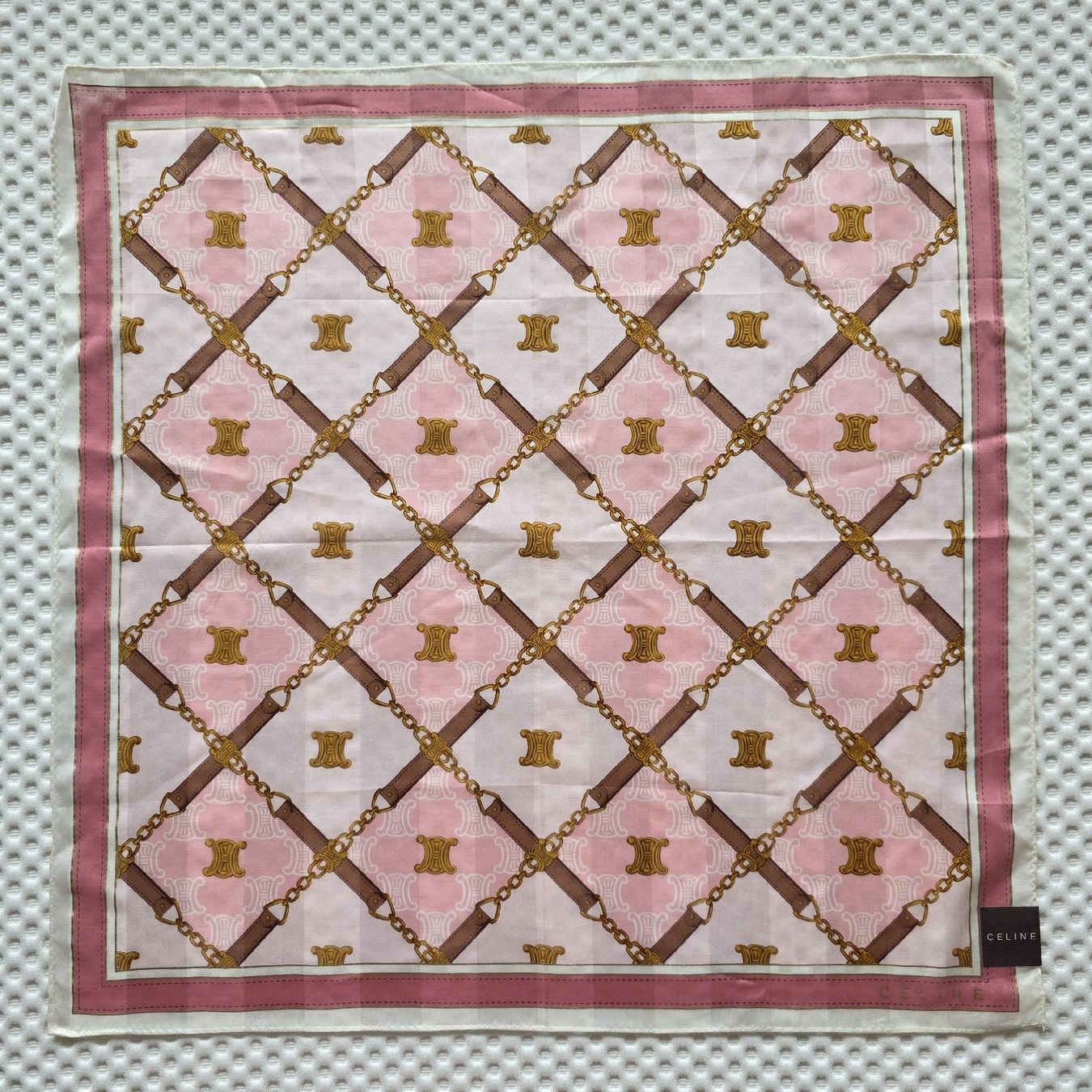 Celine Foulard & Sciarpe: Celine Baumwolltuch 50x50 cm Neu – Nuovo e nell'imballaggio originale da Zürich venduto da LIMAR 2