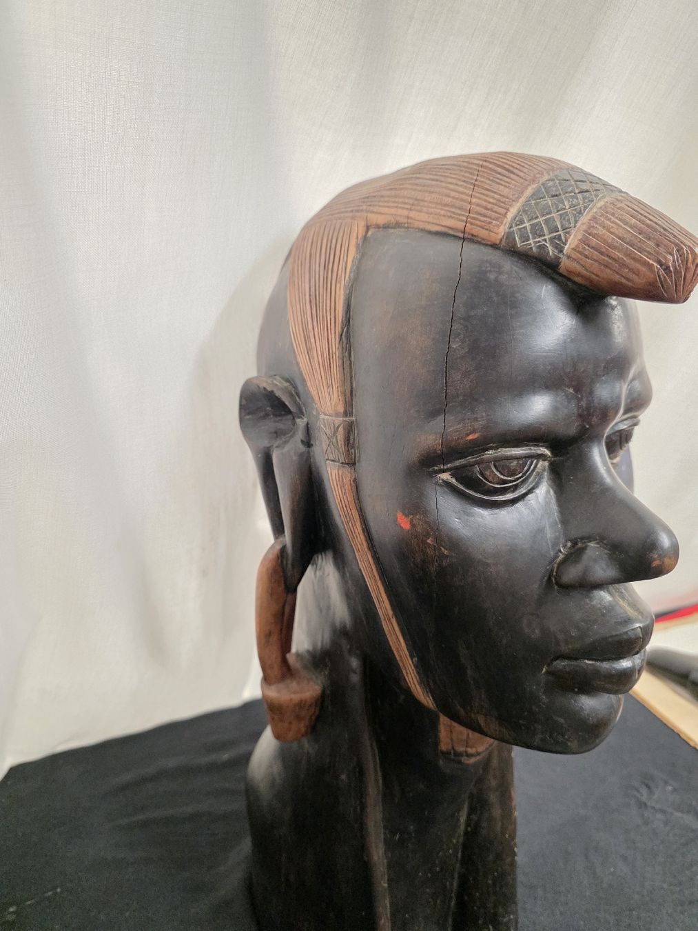 Skulpturen & Statuen: Holzfigur Kopf Afrikanisch ca. 52cm H. – Gebraucht aus Degersheim von Antiko 3