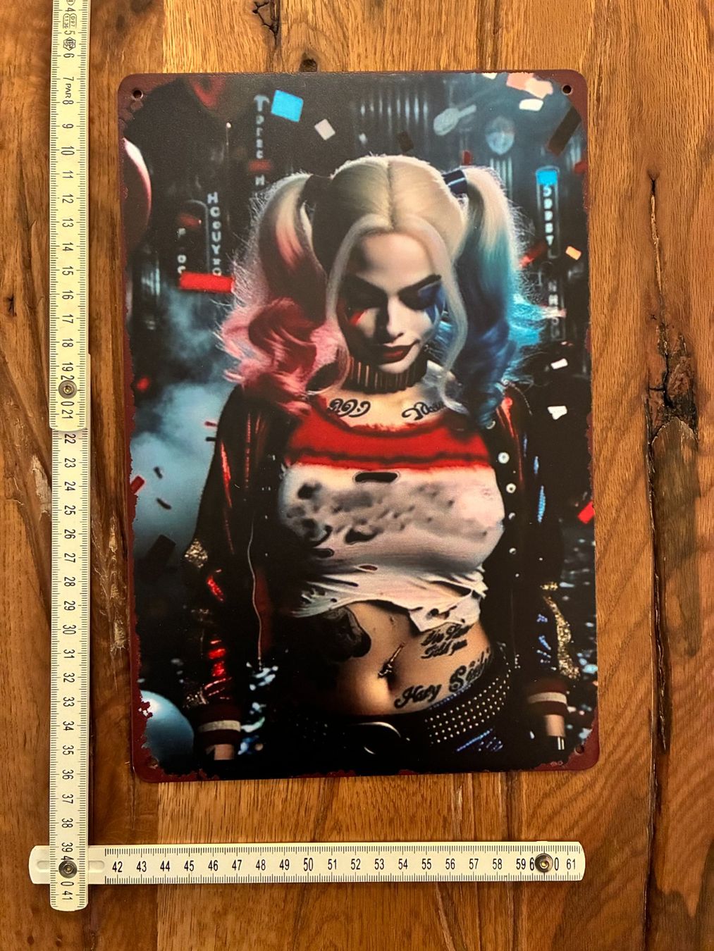 Schilder: Harley Quinn - schönes Blechschild neu – Neu und originalverpackt aus Bremgarten AG von Eurotiz 1