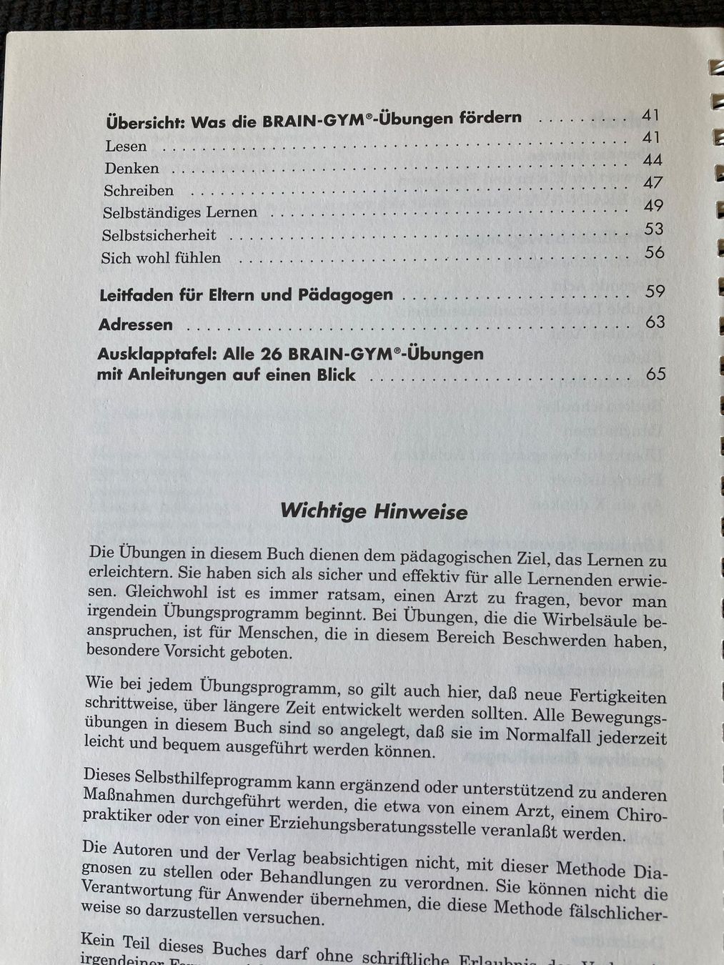 Libri: Brain-Gym, Paul E. Dennison, für Kinder – Usato da Baden venduto da Yoyo1 3