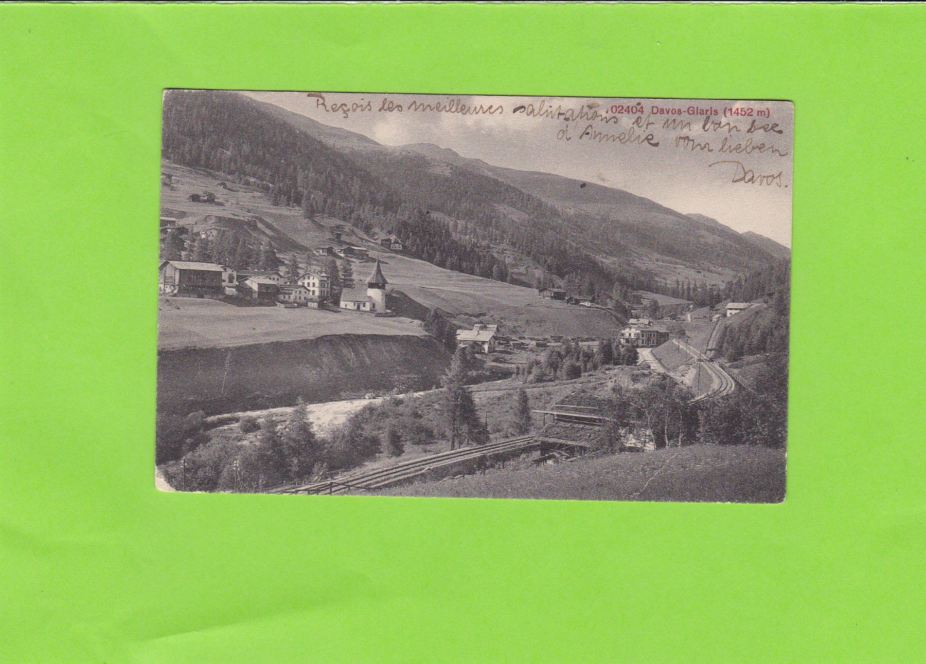 Cartoline postali: Davos-Glaris – Usato da St. Peterzell venduto da neckertal