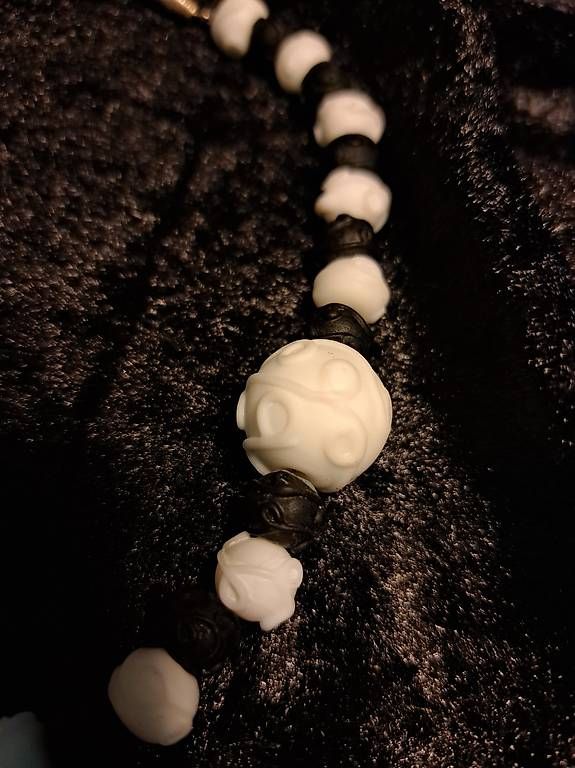 Catenine: Sardonyx Halskette Schwarz Weiss – Usato da Sennhof venduto da Susanne2010 2