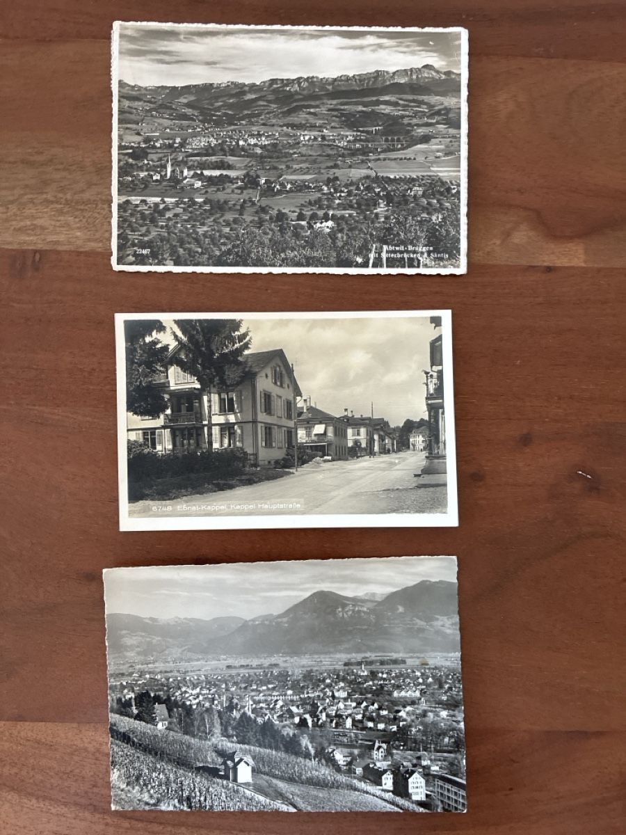 Cartoline postali: 10 Ansichtskarten vom Kanton St. Gallen – Usato da Oftringen venduto da Cla.vD.74