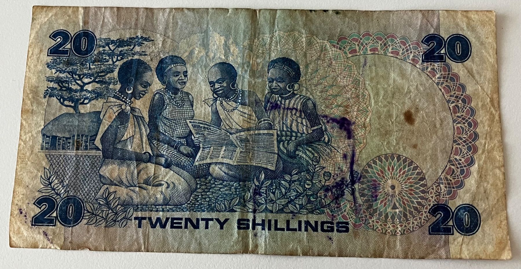 Billets de banque: Kenia 20 Shilingi 1982 – D'occasion à Algetshausen par Carrhard 1