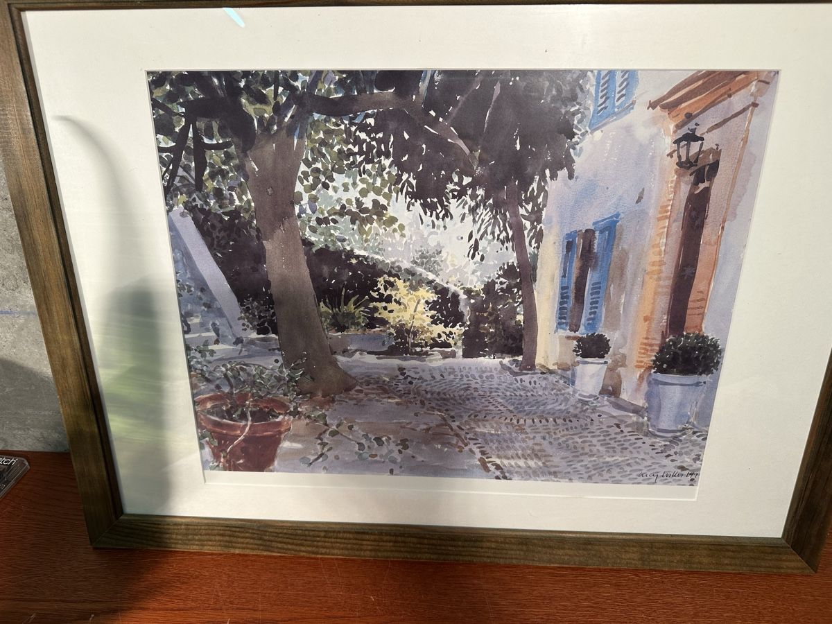 Dipinti: Aquarelle encadrée, signée – Usato da Lausanne venduto da artnouveau04 3