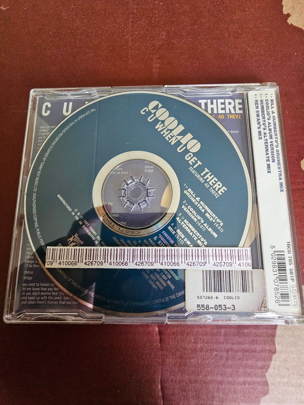 CD: CD Single - Coolio Featuring 40 Thevz – C U When U Get There – Usato da Biberist venduto da Foolio0 1