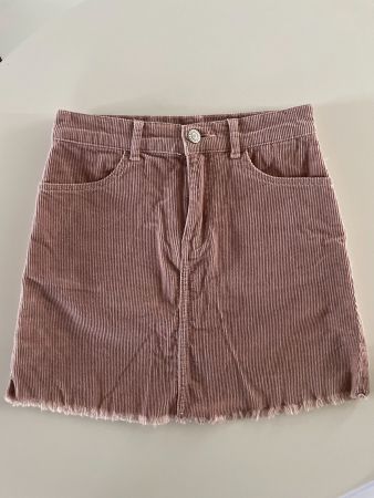 Jupe Rock Cord für Damen / Mädchen Minirock XS/S