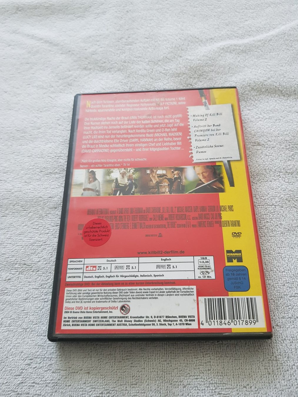 Tutti i DVDs: Kill Bill - Volume 2 (DVD) – Usato da Liestal venduto da tonic 2