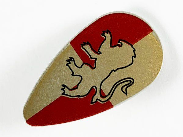 Lego Baukästen: Lego Schild mit goldener Löwe (2586ph1)hellgrau – Neu (gemäss Beschreibung) aus Basel von Swi-7621