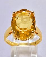 Citrin Goldring 22 Karat