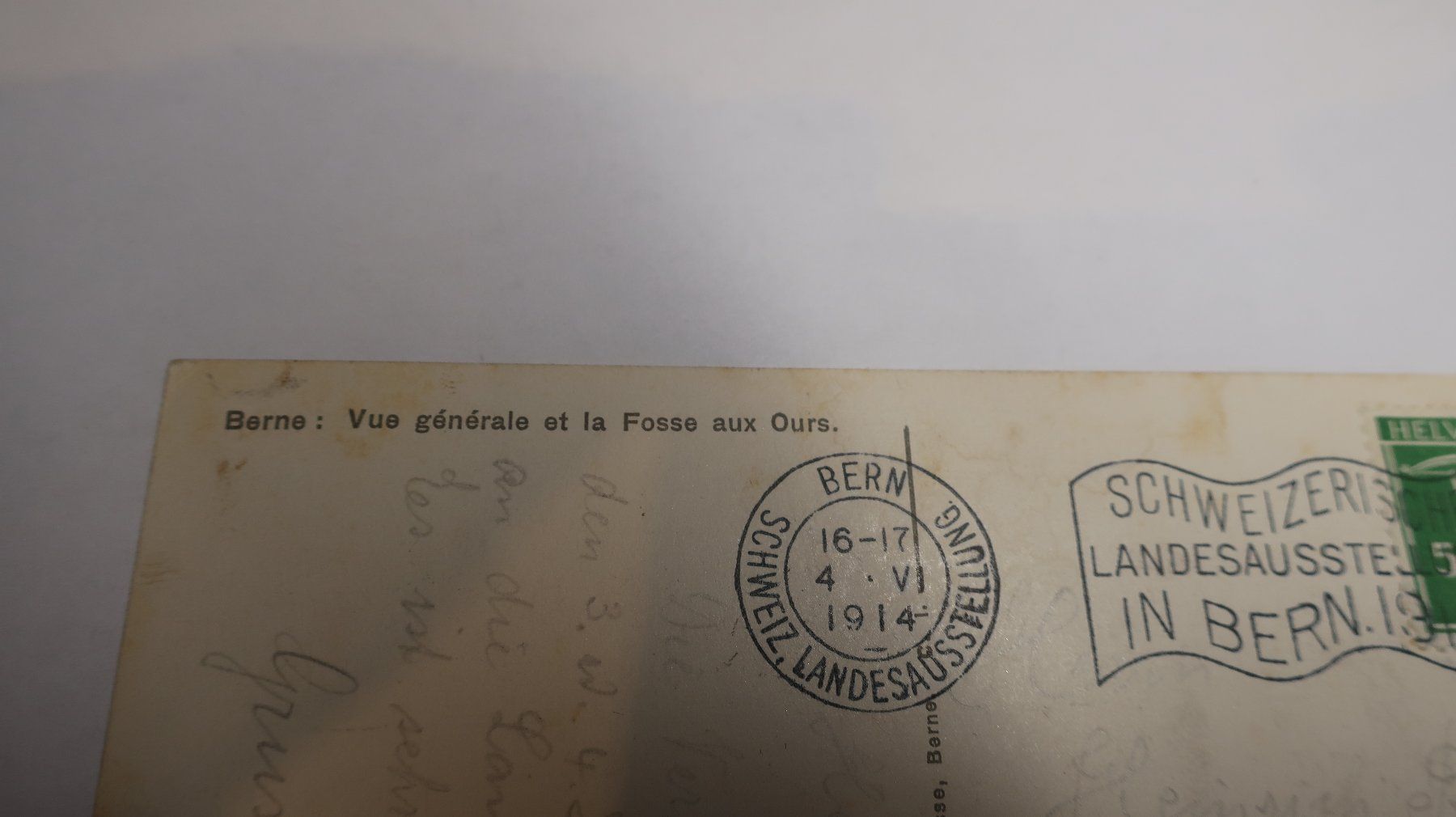 Cartoline postali: Bern Generalansicht mit Bärengraben  1914 – Usato da Cormoret venduto da Pascalll2001 5