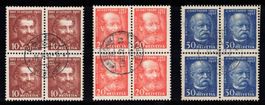 1932 Serie "Gotthard" im 4er-Block ʘ  (191-193)
