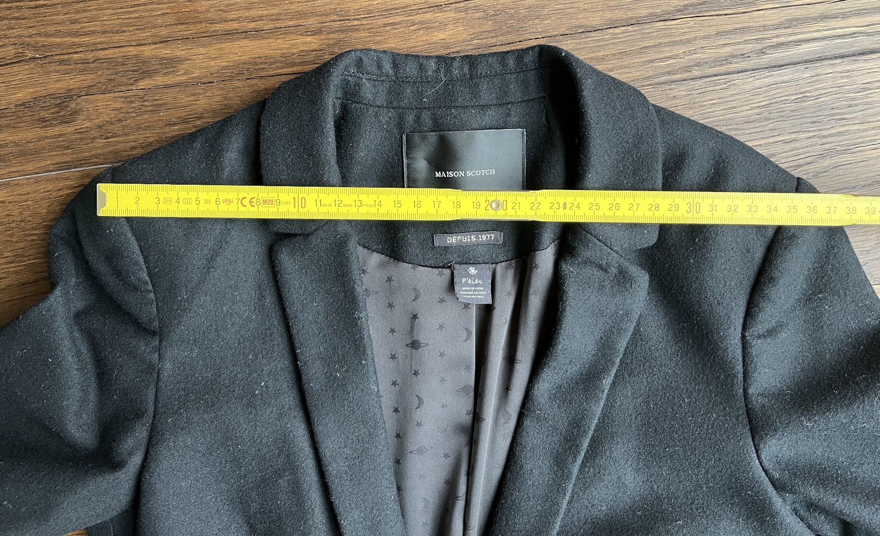 Maison Scotch Giacche: Maison Scotch Blazer Jacke, schwarz, mit Wolle, Gr. S – Usato da Affoltern am Albis venduto da Blackrhythm 8