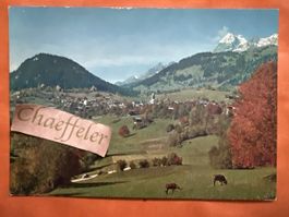 Ansichtskarte Waltensburg GR gelaufen 1966 mit Briefmarke