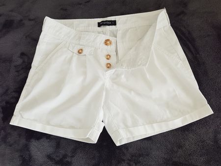Elegante Bauwoll-Shorts/pantaloncini