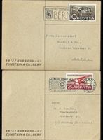 2 Historische Zumstein Bern Karten 1944/45