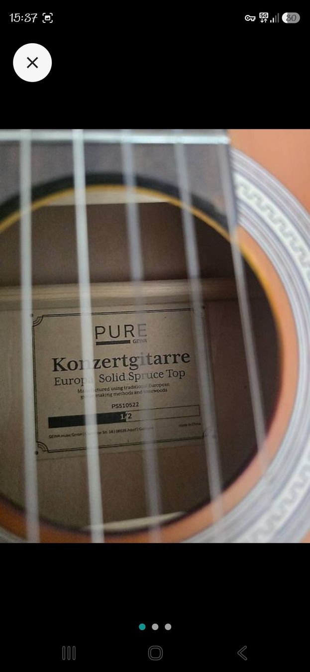 Strumenti musicali: chitarra classica 1/2 – Usato da Tegna venduto da reg_yny5 1