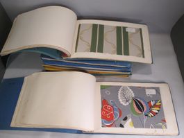 8 Stoffmusterbücher aus den 60-er Jahren