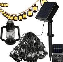Solar-LED-Gartenleuchten/Girlandenlaternen für Garten+Balkon