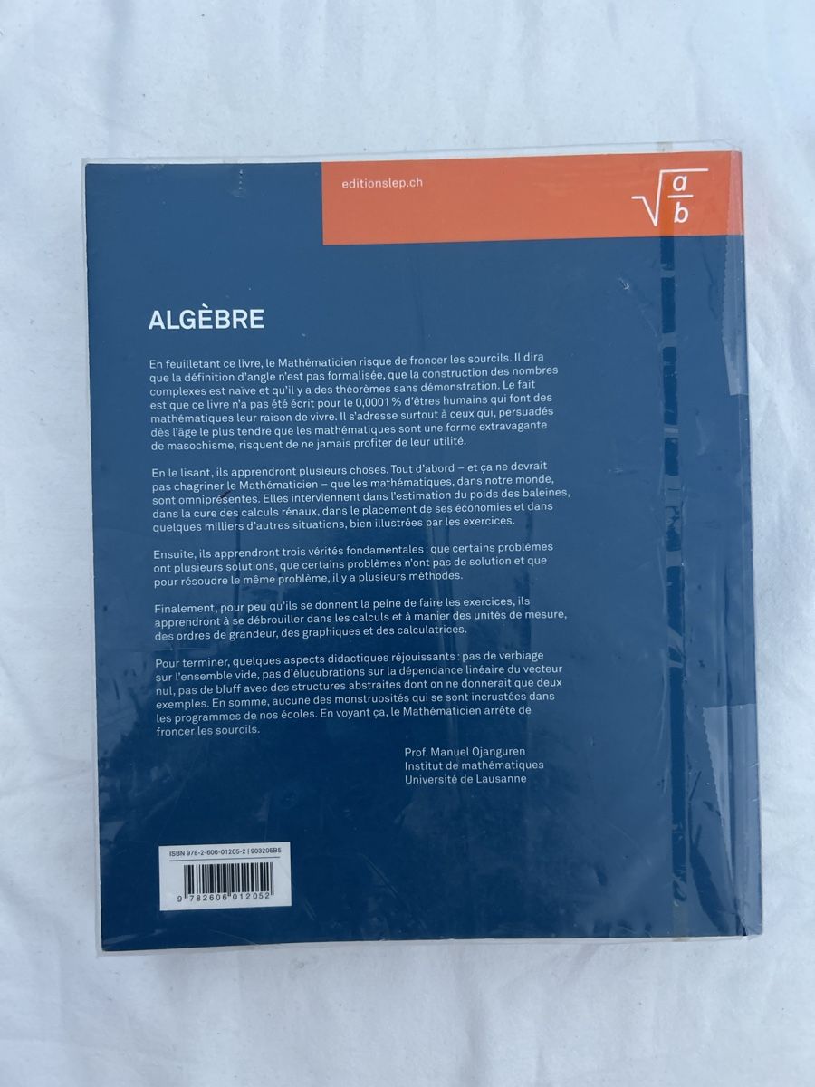 Libri: Algèbre Earl Swokowski, Jeffrey Cole – Usato da Genève venduto da Niara18 1