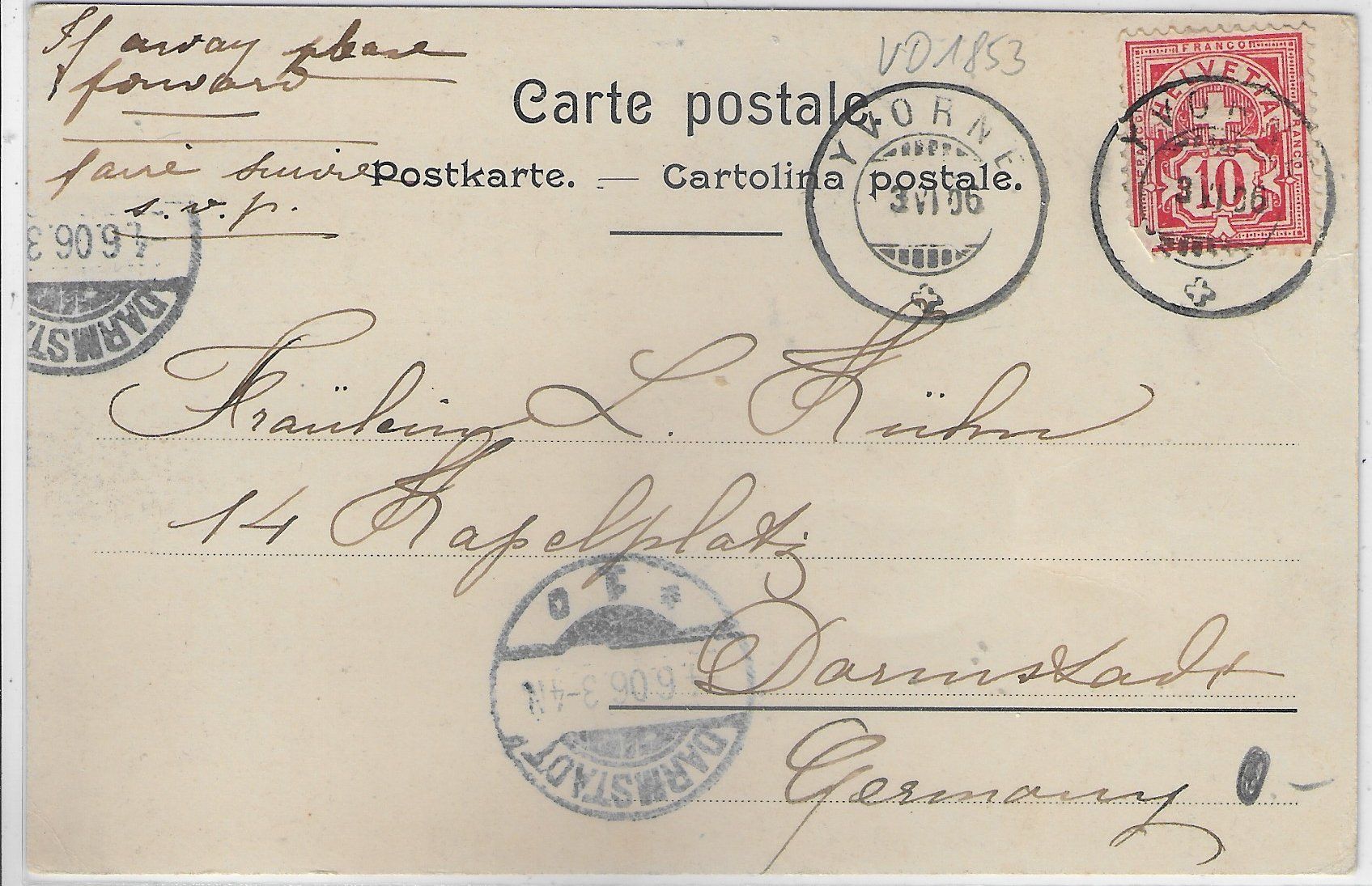 Cartoline postali: Ermitage de Longeborgne – Usato da Ettingen venduto da Kartenplanet 1