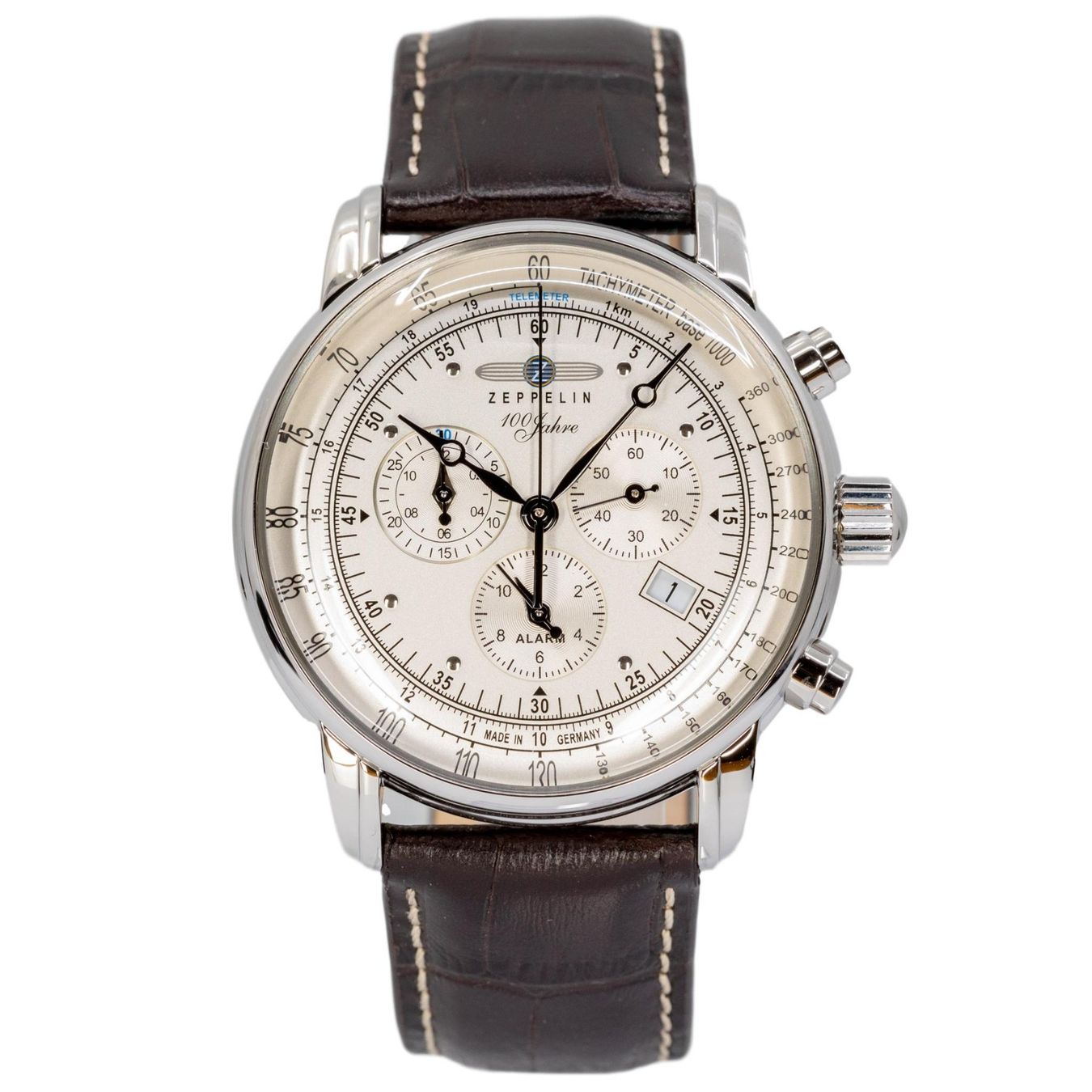Zeppelin Orologi: Zeppelin Men's 76801 100 Years Zeppelin Quartz Chronograph – Nuovo e nell'imballaggio originale da Schindellegi venduto da harveystore 1