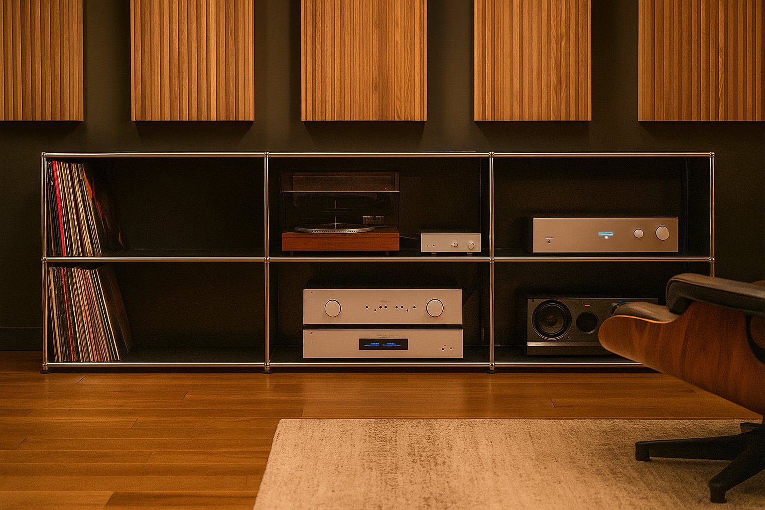USM Scaffali: USM Haller Sideboard in Graphitschwarz #1048 – Usato da Affoltern am Albis venduto da ModulaireAG 1
