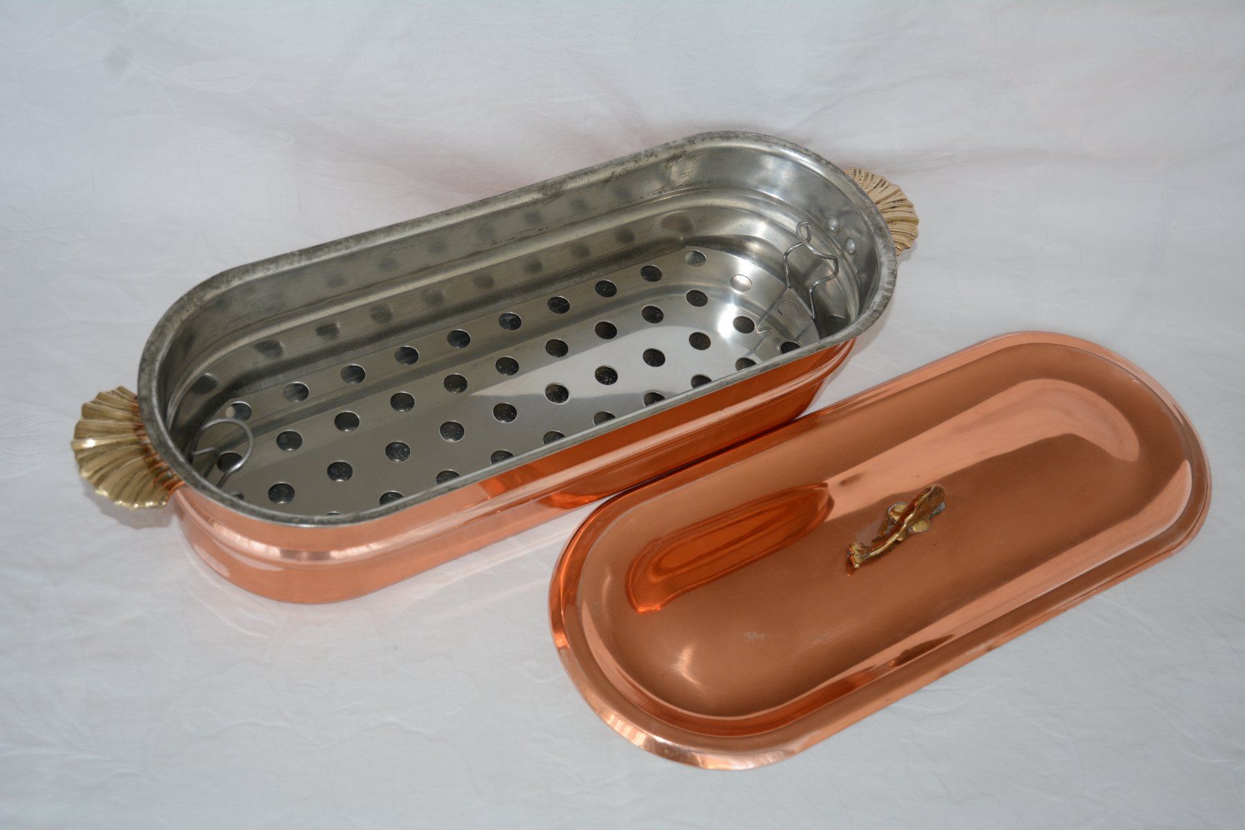 Pentole: Ovaler Kupfer-Fischtopf – Usato da Ehrendingen venduto da draught80
